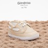 Mocasin nautico beige bebe Gorditoo