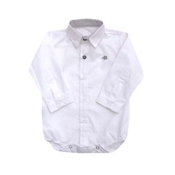 Body camisa blanco bebe Pilim