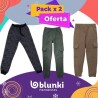 Pack oferta x 2 joggers frisados nene