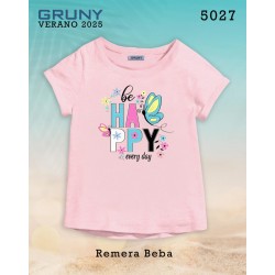 Remera beba Happy every day Gruny