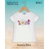 Remera beba Love flores Gruny