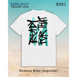 Remera nene doble estampa Gruny