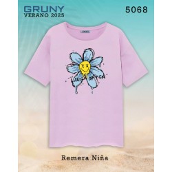 Remera nena margarita Gruny