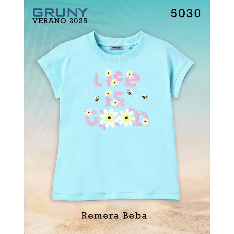 Remera beba is good Gruny