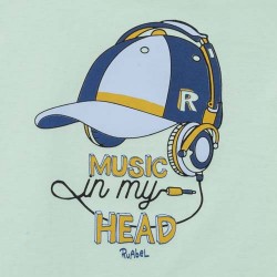 Remera bebé music in my head Ruabel