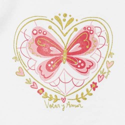 Remera beba mariposa amar Ruabel