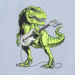 Remera bebé Dino guitarra Ruabel