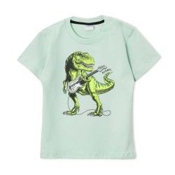 Remera bebé Dino guitarra Ruabel