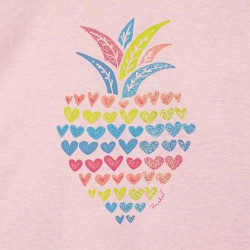 Remera nena Ananá corazón Ruabel