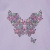 Remera nena brillos mariposas Ruabel