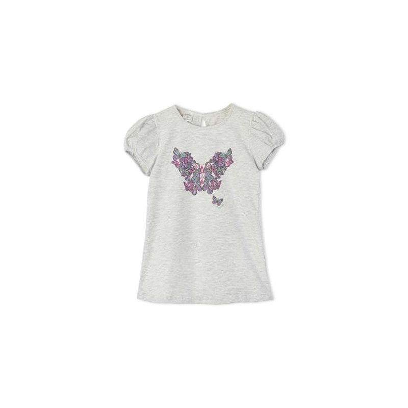 Remera nena brillos mariposas Ruabel