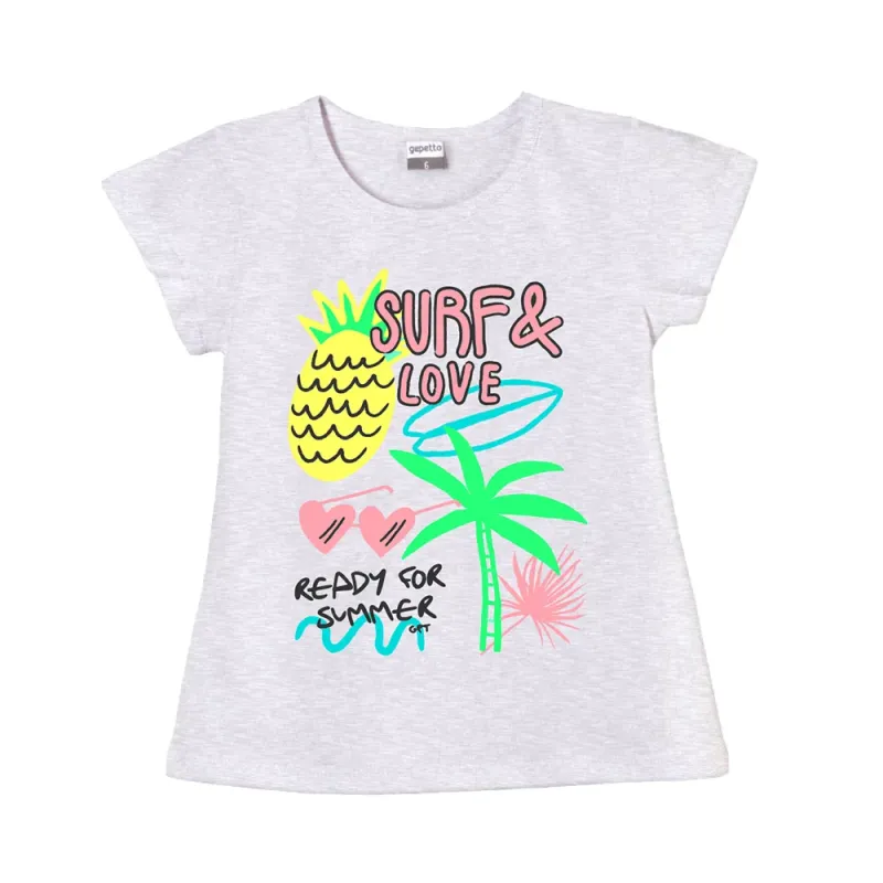 Remera nena surf & love Gepetto