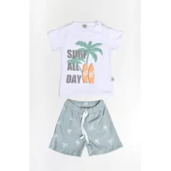 Conjunto bebé short surf Yaby