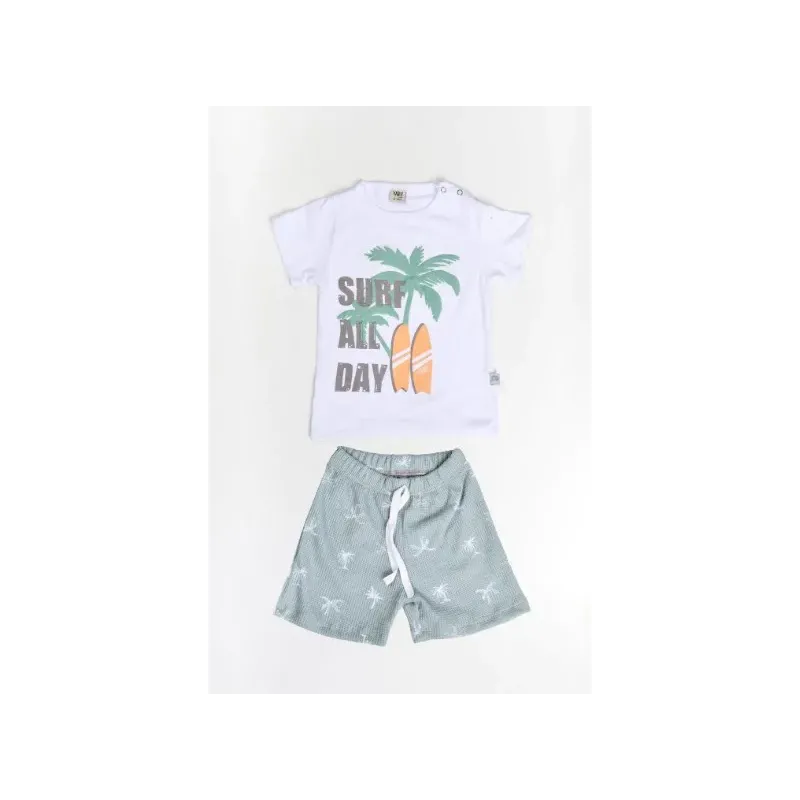 Conjunto bebé short surf Yaby