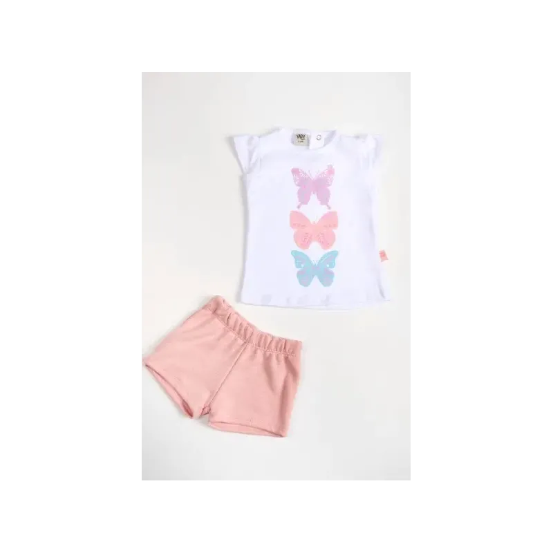 Conjunto beba short mariposa Yaby