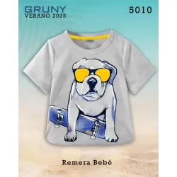 Remera bebé patineta Gruny