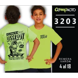 Remera nene Destroy Compacto