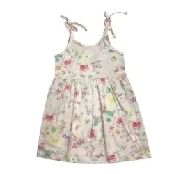 Vestido nena floreado cruzado Baby Mania