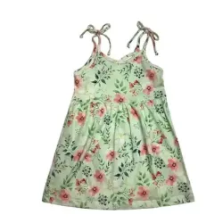 Vestido nena floreado cruzado Baby Mania