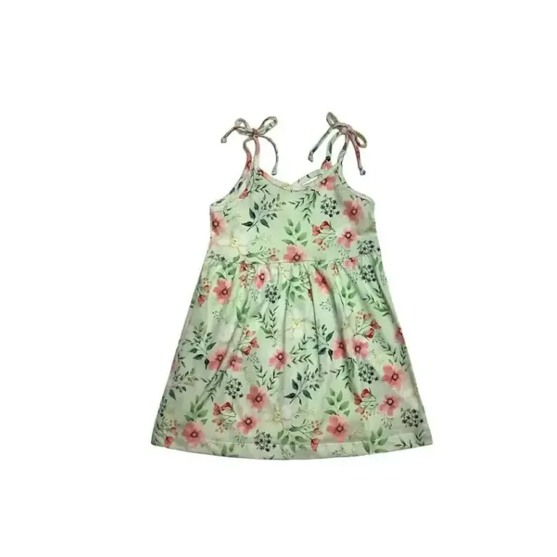 Vestido nena floreado cruzado Baby Mania