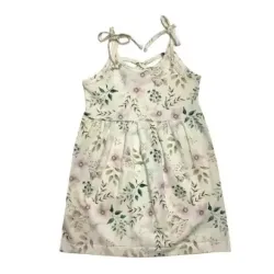 Vestido nena floreado cruzado Baby Mania