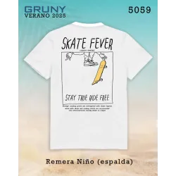 Remera nene skate fever Gruny