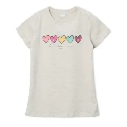 Remera nena music corazones Ruabel