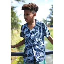 Camisa hawaiana fibrana niño Blunki